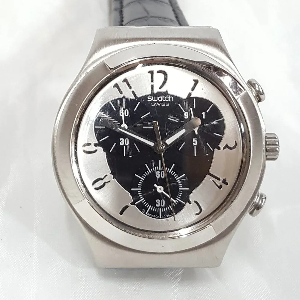 Swatch Irony V8 Quartz Chronograph Double Level Wristwatch YCS109 AG 2005